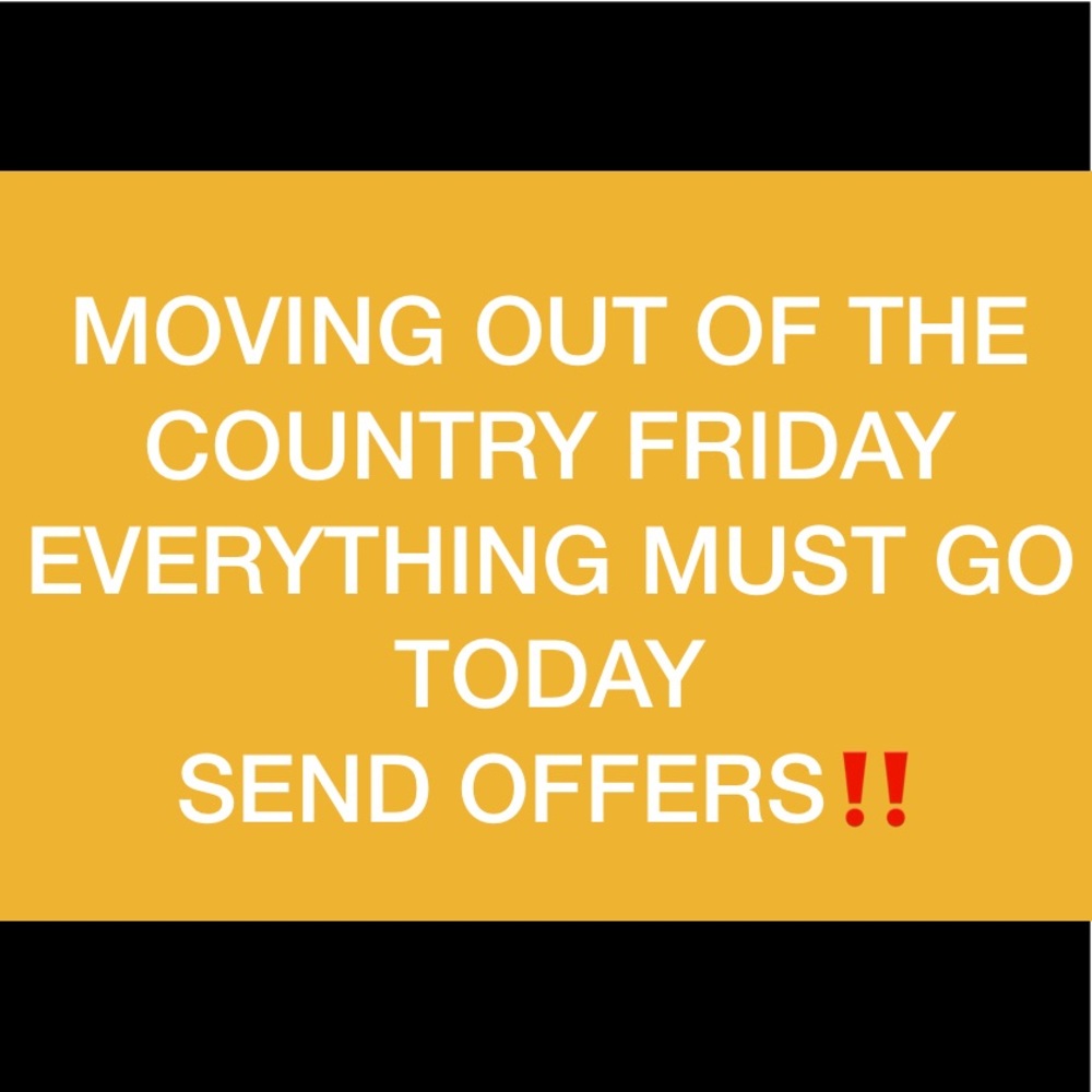 EVERYTHING MUST GO TODAY‼️
